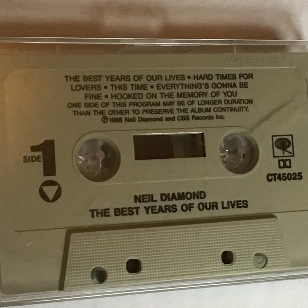 Neil Diamond - The Best Years of Our Lives - Cassette tape